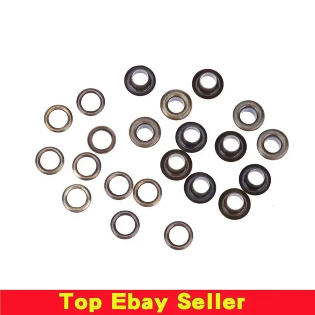 5x100sets Eyelet with Washer Leather Craft Repair Grommet(Bronze)(6mm)