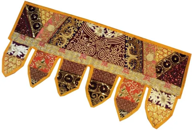 40" Festive Season Gift Window Door Valance Bead Hanging Tapestry Branded Toran