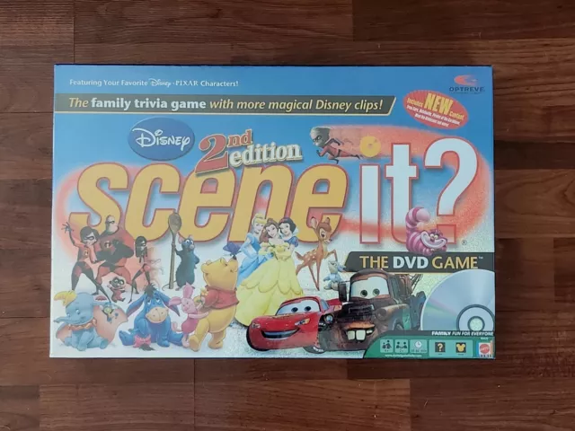 Mattel DISNEY Scene It? The DVD Game Family Trivia  Original, 2nd Edition Sealed