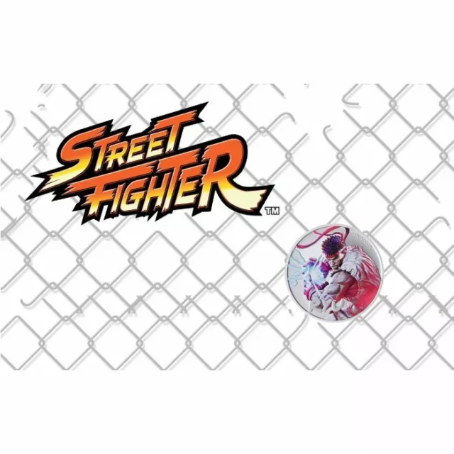 1 $ Dollar Street Fighter - Ryu Tuvalu 1 oz Silber coloured in Coincard 2022