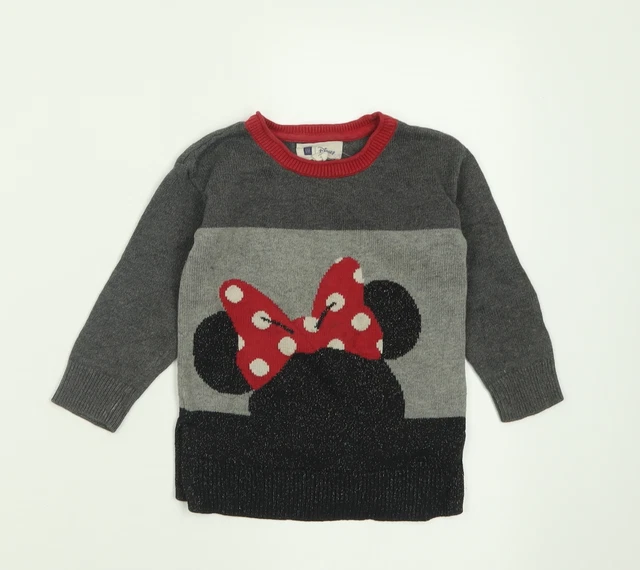 Maglione pullover grigio Gap Girls collo in cotone taglia 2 anni - Minnie