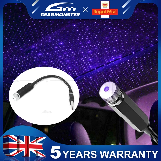 USB CAR INTERIOR Roof LED Star Light Atmosphere Starry Sky Projector