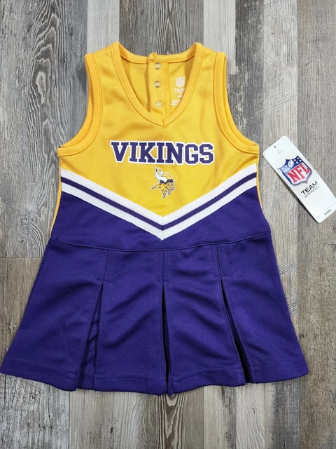 NEW Minnesota Vikings NFL Infant Toddler Sz 18M Cheerleader Outfit NWT