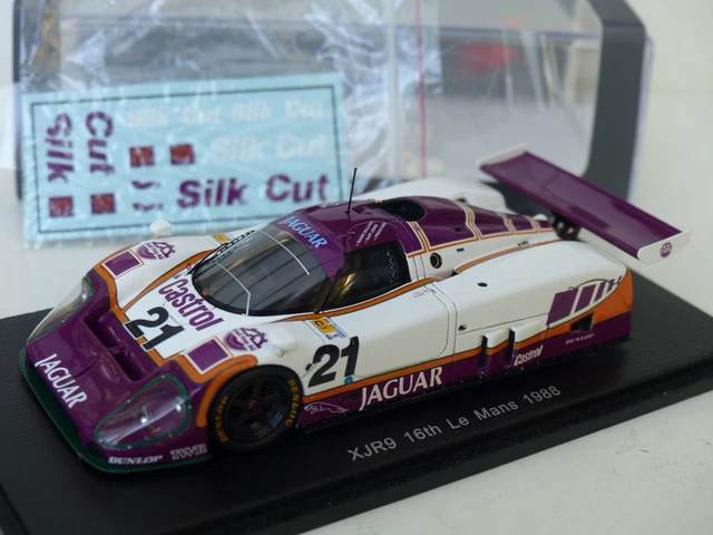 Miniature Voiture De Collection Jaguar XJR-9 LM Vainqueur Le Mans 1988 - Échelle 1/43, Métal, Avec Boîte Vitrine - Modèle ALA070