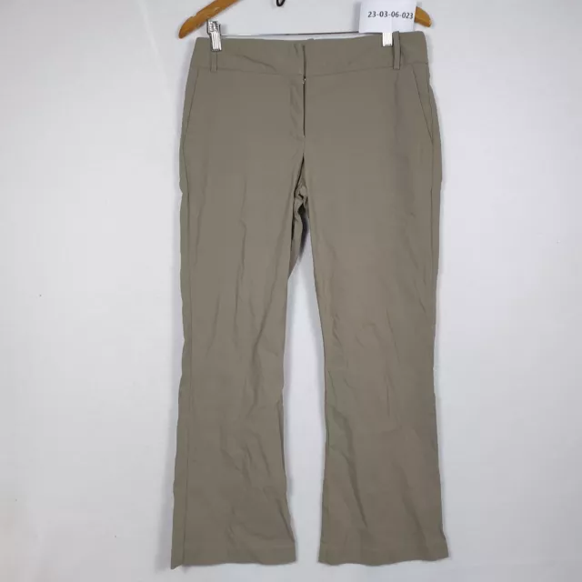 Cue Womens Dress Pants Size 12AU or 30W 28L Bootcut Relaxed Fit Brown