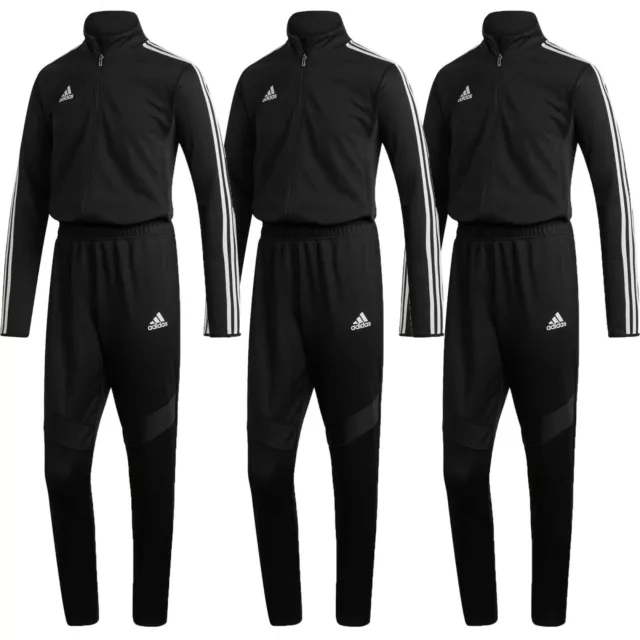 Adidas tuta da uomo fondo cerniera intera tuta calcio giacca pantaloni top
