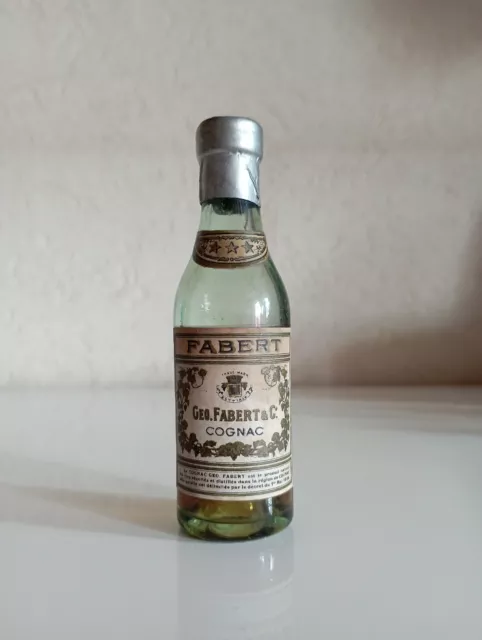 Very old mini bottle cognac Fabert 3 stars 3cl