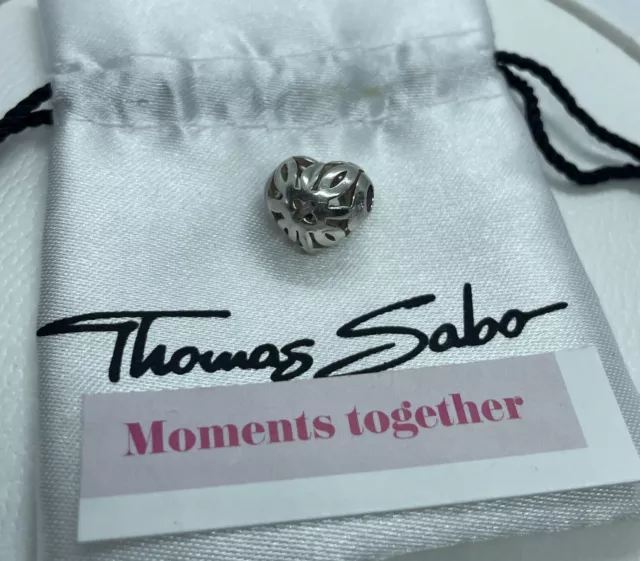 THOMAS SABO Karma Bead Silver Arabesque Heart K0133 Genuine