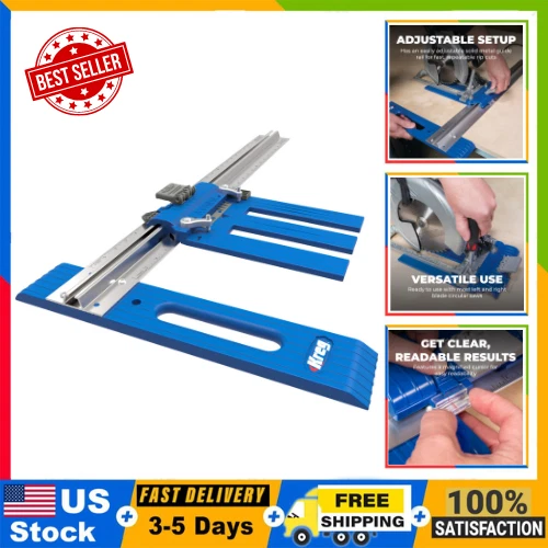 CIRCULAR SAW GUIDE System Accurate RipCut Track Rail 24" Wide Edge