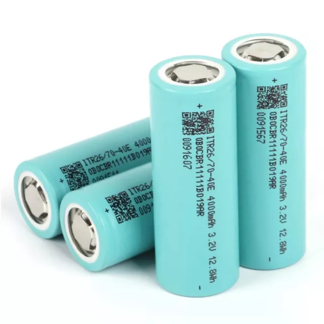 3.2V LiFePO4 Rechargeable Battery 26650 3500mAh / 26700 4000mAh 5C Max Discharge