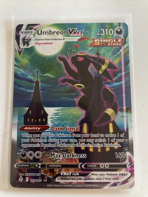 Pokémon TCG Umbreon VMAX Evolving Skies 215/203 Holo Secret Rare