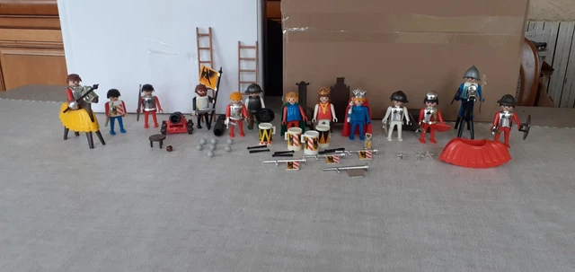 PLAYMOBIL 3111 CANON soldats d'artillerie royale cheval soldat
