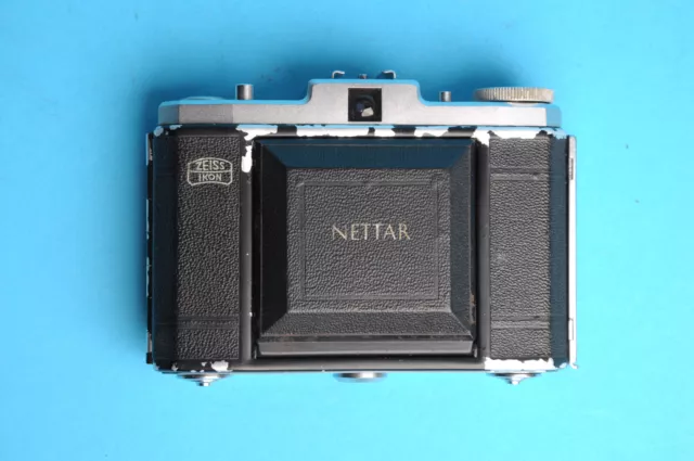 Zeiss Ikon NETTAR 517/16 mit Novar-Anastigmat 4,5/75, analoge 6x6 Klappkamera 3