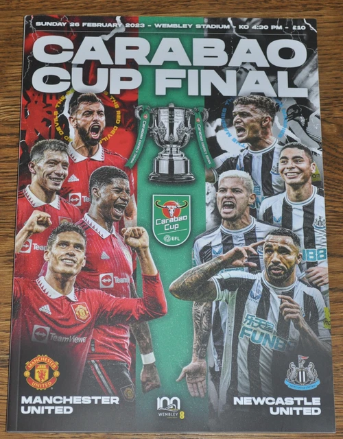 2023 FOOTBALL LEAGUE Cup Final Programme Manchester United v