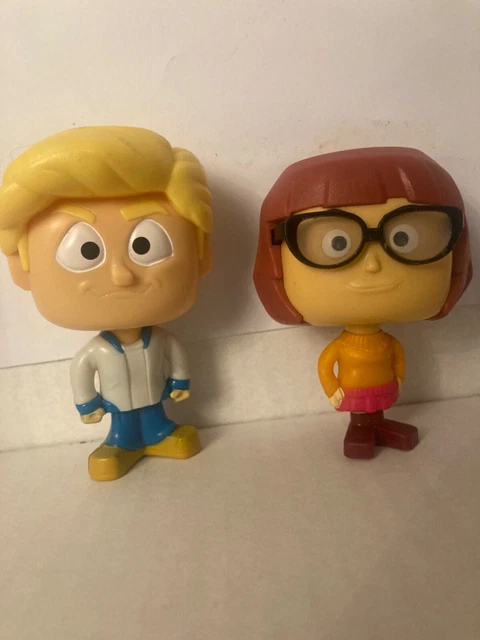 MCDONALDS SCOOBY DOO BOBBLE HEADS x2 🌈 Fred & Wilma