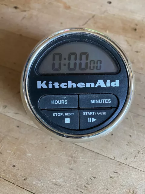 KitchenAid Cook's Series Digital Timer BLACK/Chrome 9 Hour & 59
