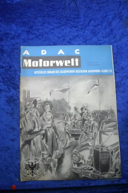 ADAC Motorwelt 6/53 (B) Opel Rekord Mars Stelle 150 Fim IN ROM Mille Miglia