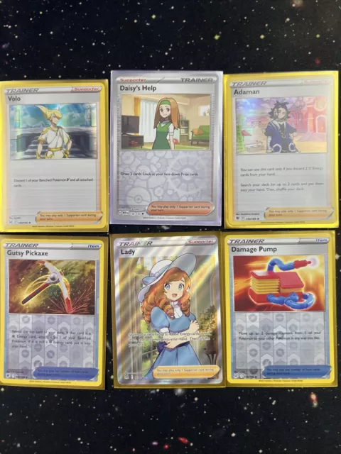 Pokémon Holo Trainer Cards - 6 Pack