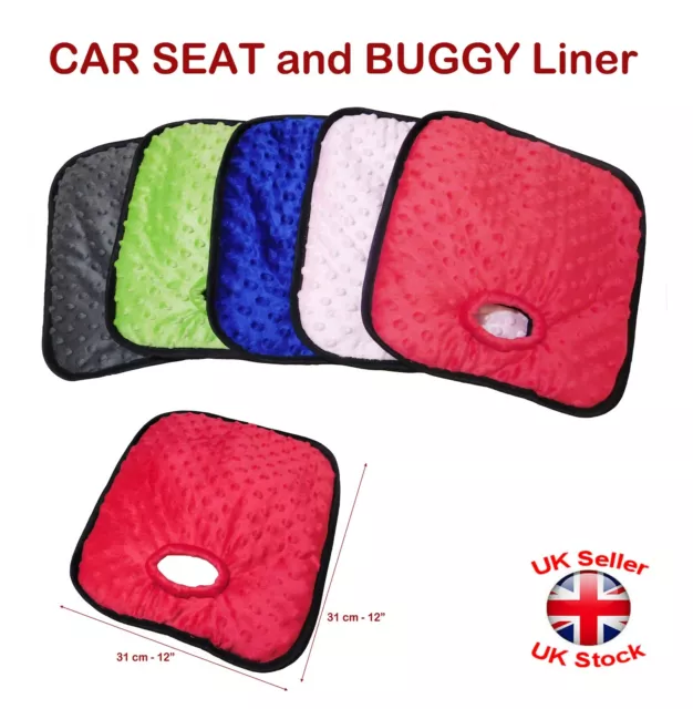 CHILD CAR SEAT and BUGGY Liner Soft Plush Pad Waterproof Potty Training