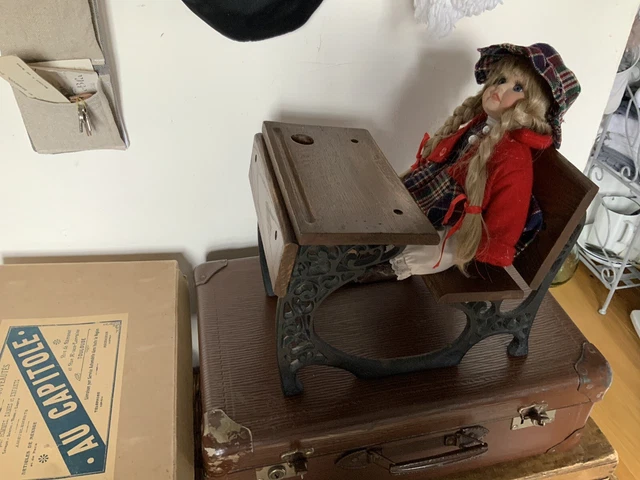 Figurine D'homme En Bois Qui Secoue Les Pieds, Décoration De Tableau De