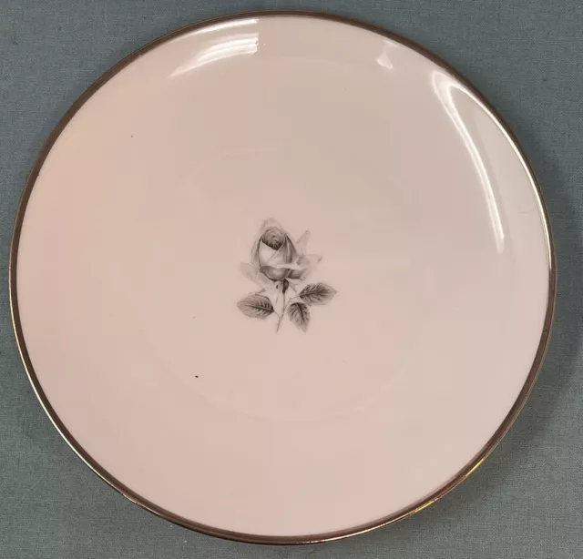 1950 German Bavaria Remembrance Platinum Trim Saladmaster Estate Porzellan 6inch