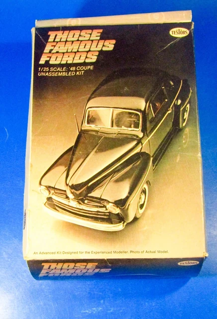 1948 Ford Coupe Those Famous Fords Testors 1/25th Scale 1948 Ford Coupe Those Famous Fords Testors 1/25th Scale