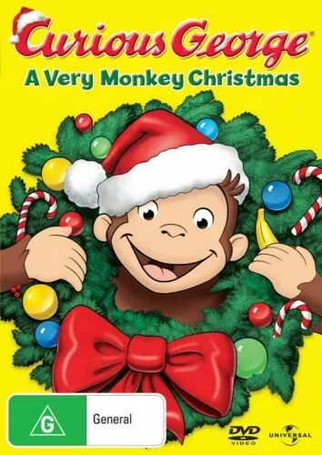 CURIOUS GEORGE A Very Monkey CHRISTMAS DVD TV MOVIE Family Adventure XMAS NEW R4