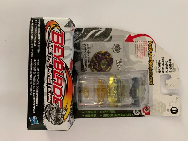 Arène Beyblade Metal Masters à LED - 4 Toupies + Lanceurs