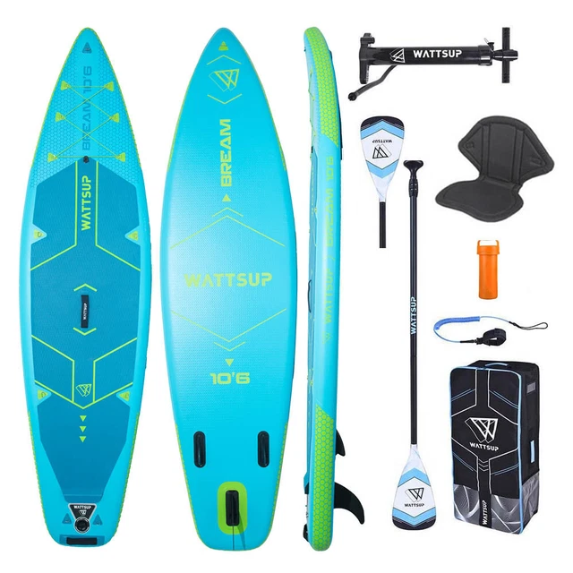 WATTSUP BREAM SUP Board Stand Up Paddle aufblasbar KAJAK SITZ 2in1