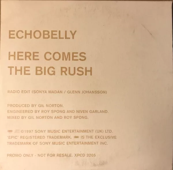 Echobelly - Here Comes The Big Rush, (CD)