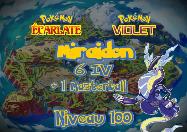 Miraidon, Scarlet Ecarlate ETB Pokemon Card Sleeve Shield Protector (2023)
