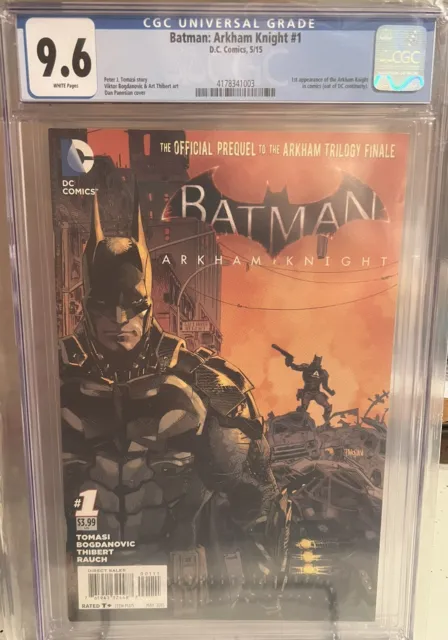 Batman Arkham Knight #1 Cgc 9.6 1St App In Dc 2015 Nm/Mt