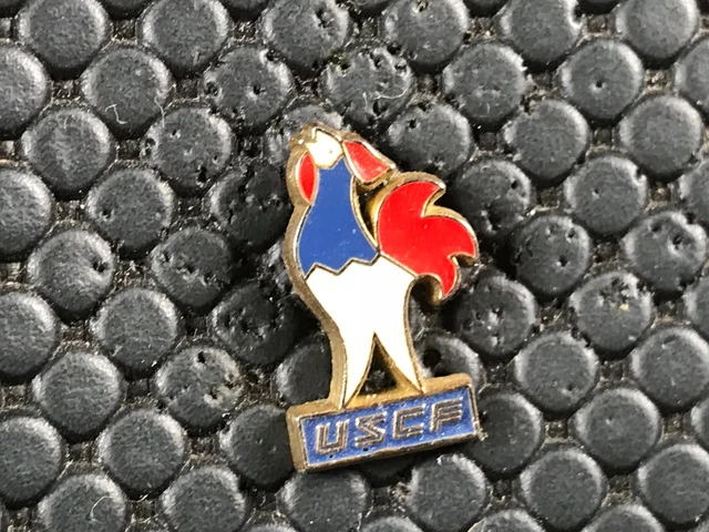 Pin's SPORT Coq Tricolore - FFSG Fédération Française Des Sports De Glace (ski)