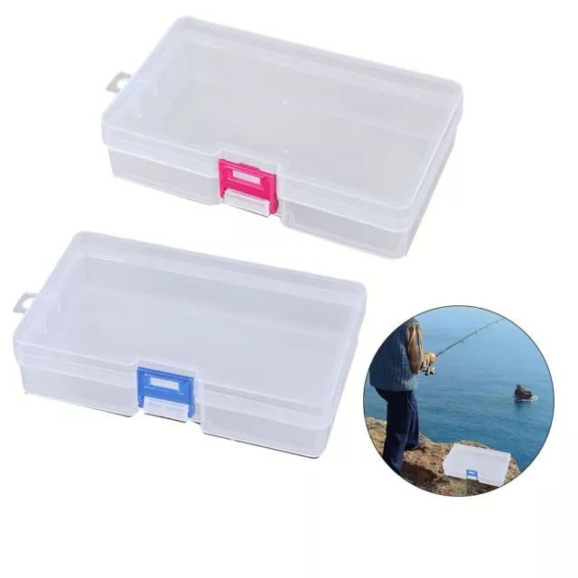 Clear Plastic Box for Bead Jewelry Fishing Gear and Electronic Components