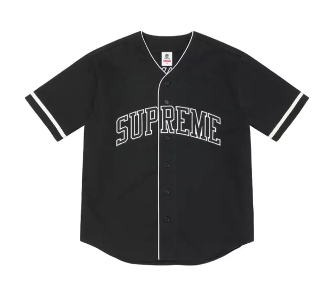 Supreme Timberland Baseball Jersey Size Medium Black SS23 Supreme New York 2023