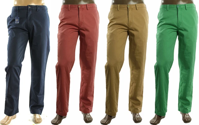 New Mens Polo Ralph Lauren Flat Front Classic Fit  Chino Pants