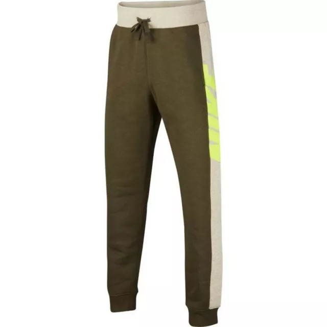 Pantalone di Tuta per Bambini Nike Fleece Bambini Oliva Taglia:10-12 Anni