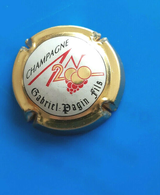 capsule de champagne AN 2000 GABRIEL PAGIN FILS sur 617 contour or RARE
