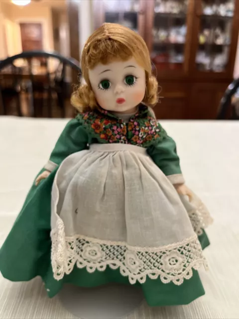 VTG OLD MADAME ALEXANDER DOLL “Irish” Girl 8” bent knee Z5