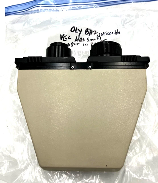 OLYMPUS BH 2 BINOCULAR MICROSCOPE HEAD-PARTS or RESTORATION OLYMPUS BH 2 BINOCULAR MICROSCOPE HEAD-PARTS or RESTORATION