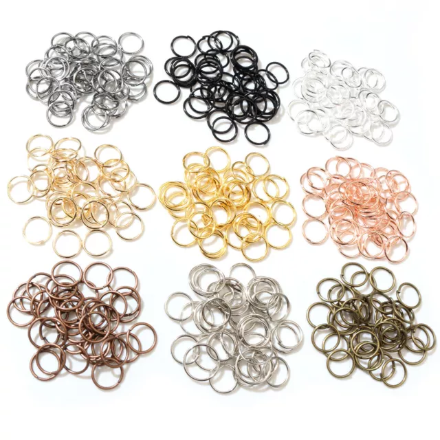 Metal DIY Jewelry Findings Open Single Loops Jump Rings & Split Ring for jewelry