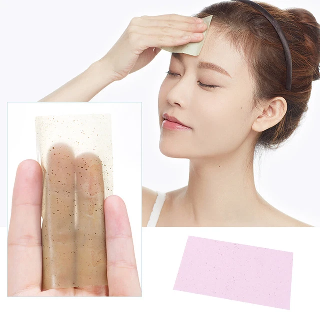 400 PCS Feuilles Absorbantes Pour Le Visage Papier Absorbant L'huile Portable