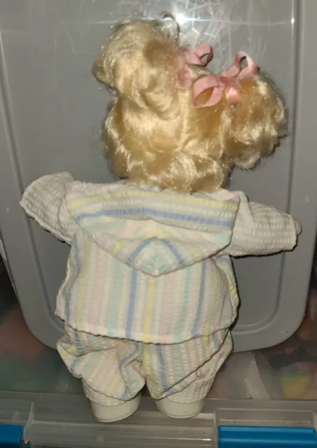 1980s My Child Doll, Blonde Piggy Tail, Brown Eyed GIRL, Original Outfit, Shoes 3