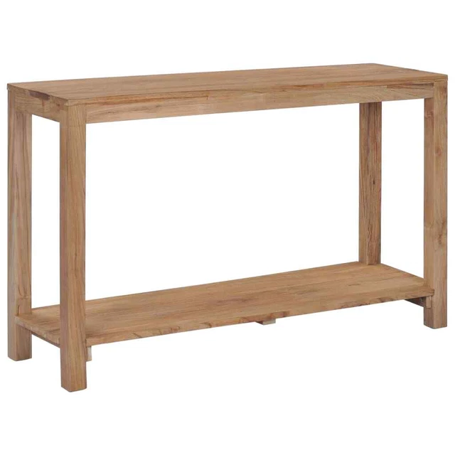Mesa consola de madera de teca maciza 120x35x75 cm vidaXL