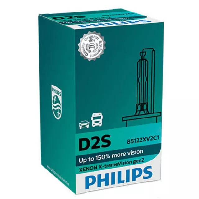 1x D2S HID Xenon Ampoule de phare PHILIPS X-treme Vision Gen2 85122XV2C1