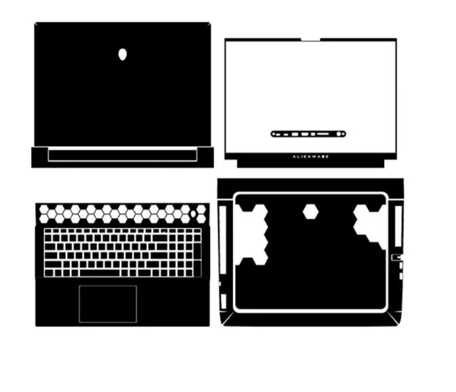 Dazzle Vinyl Laptop Special Sticker Skin For Alienware M18 R1