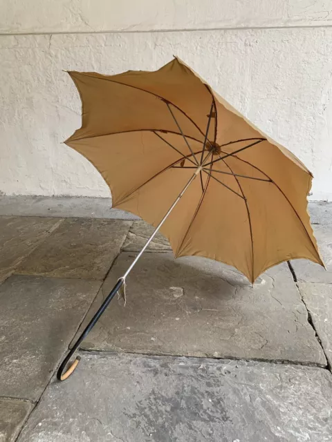 Antique Vintage 40’s 50’s Parasol Umbrella with Beautiful Handle