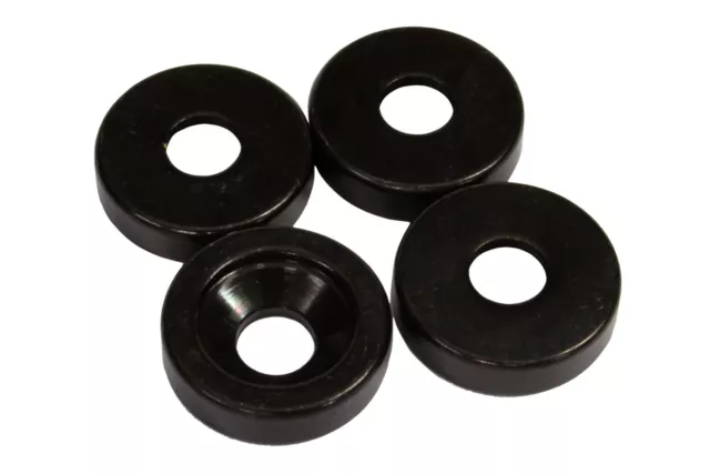 Guitar Neck Mounting Ferrules Bushings 15mm diameter - Black 2