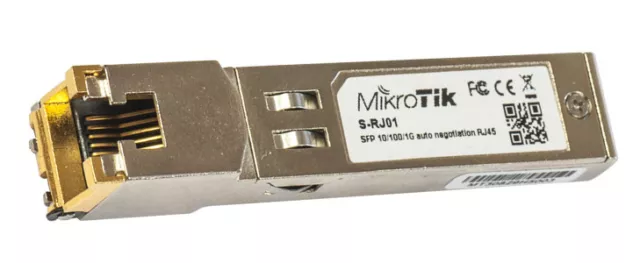 MIKROTIK S-RJ01 Gigabit SFP auf RJ45 Konverter 10/100/1000M Kupfermodul 2