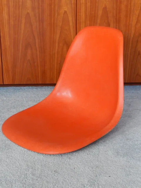 vtg eames Herman Miller shell only no base chair orange